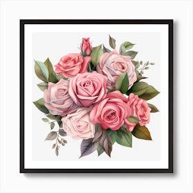 Bouquet Of Roses 23 Art Print