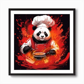 Panda Chef Art Print