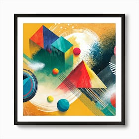 Abstract Geometric Painting Art Print