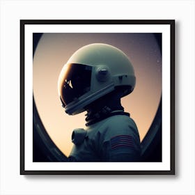 Astronaut In Space 2 Art Print