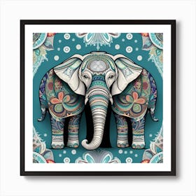 Elephants Art Print