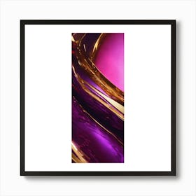 Purple And Gold Art Print