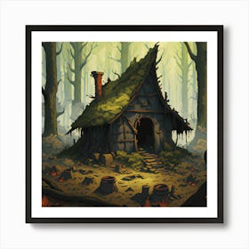 Witch S Remnants Wall Art – A Surreal Encounter In The Heart Art Print