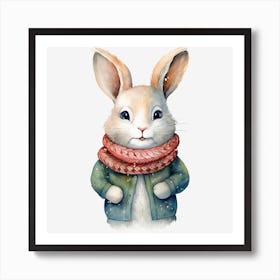 Winter Bunny Art Print