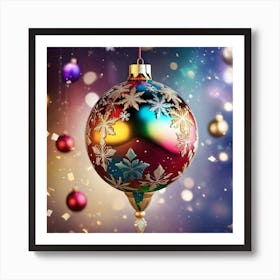 Christmas Ornaments 160 Art Print