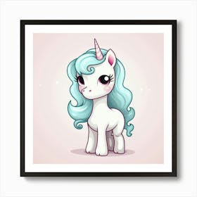 Cute Unicorn 337 Art Print