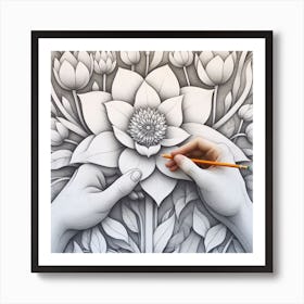 Lotus Flower 2 Art Print