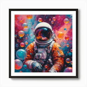 Bubbles In Space Art Print