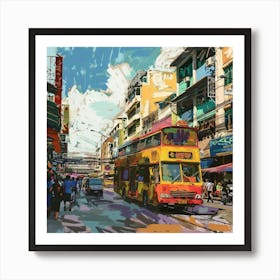 Asian Street Scene 1 Art Print