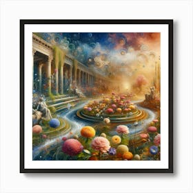 Garden Of Flowers Art Print