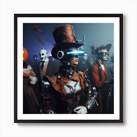 Halloween Costume Party 1 Art Print