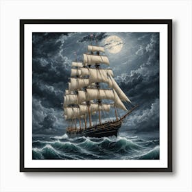 moody seas 13 Art Print