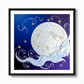 Flux Schnell A Mesmerizing Mosaic Art Piece Depicting A Dreamy 2 Art Print