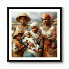 African Family Art Print