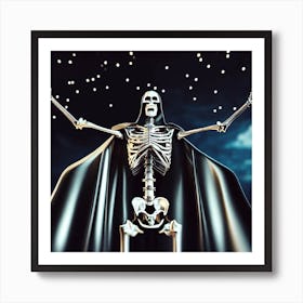 Skeleton In The Sky Art Print