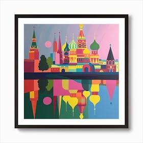 Abstract Travel Collection Moscow Russia 1 Art Print