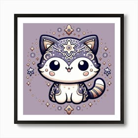 Creative Feline Cat Artwork 65 Art Print