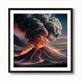 Fiery Eruption Art Print