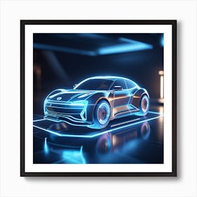 Car hologram 1 Art Print