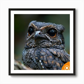 Black Owl Art Print