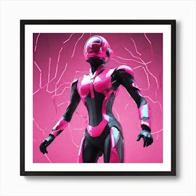 Fortnite - Pink Robot Art Print