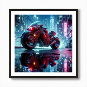 Akira Motorcycle Art Print