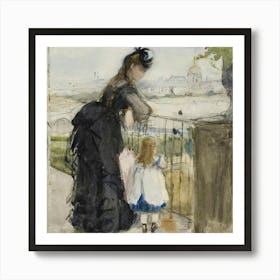 Woman And A Child Art Print