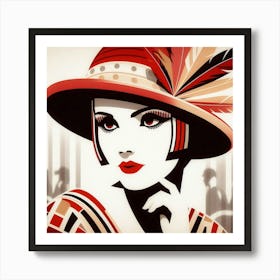 A woman from the 1920s or 1930s 2 Art Print