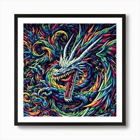 Colorful Dragon 1 Art Print