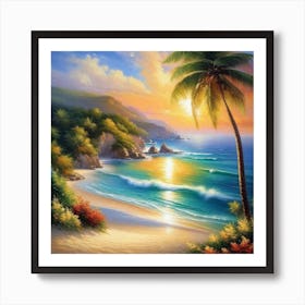 Sunset Beach 6 Art Print