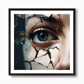 Shattered Glass Art Print