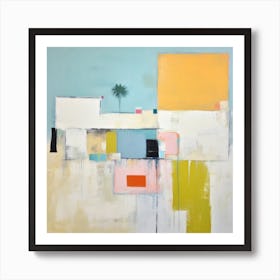 Vibrant Minimalistic House 7 Art Print