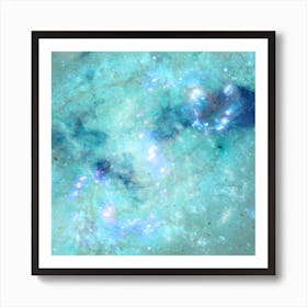 Abstract Galaxies 4 Square Art Print