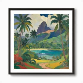 Tahitian Landscape Paul Gauguin Art Print 2 Art Print