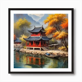 Chinese Pagoda 1 Art Print