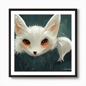 White Fox 2 Art Print