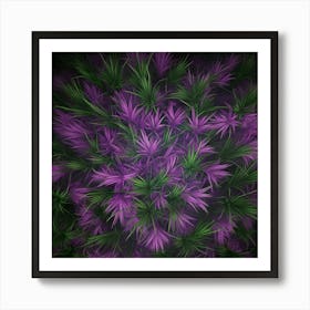 Purple Flowers Art Print