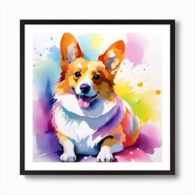 Corgi Painting 33 Art Print