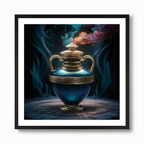 Magic Jar With Smoke Art Print