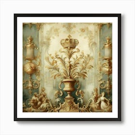 Ornate Rococo Painting Art Print