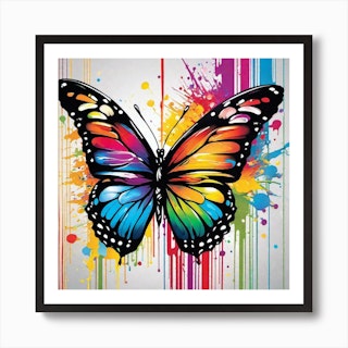 Butterfly Painting 5 Art Print by Bella Luna - Fy