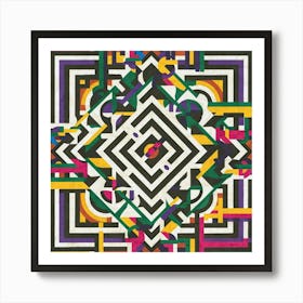 Geometric Pattern 15 Art Print