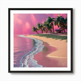 Sunset Beach 1 Art Print