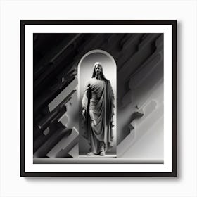 Jesus In The Doorway 6 Art Print