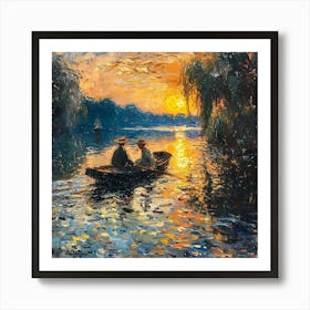 Claude Monet - Sunset Art Print