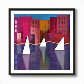 The City by the Sea Art Print