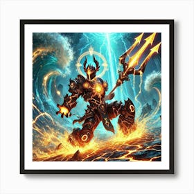 Abyssal Knight 2 Art Print