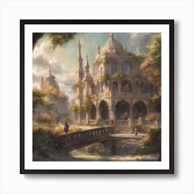 Castle In The Woods Art Print