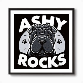 Ashy Rocks Art Print