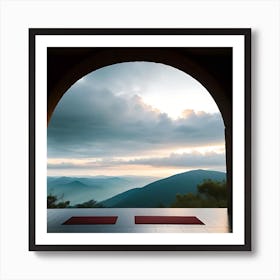 Meditating In The Mountains Art Print